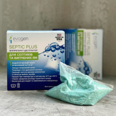 Біопрепарат (деструктор) Evogen Septic Plus 60г для септиків і вигрібних ям