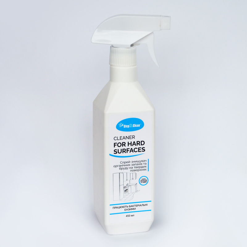Спрей-знищувач органічних запахів і бруду на твердих поверхнях Step2Clean Cleaner For Hard Surfaces