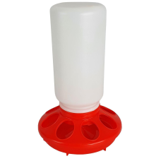 Годівниця бункерна для молодняка домашньої птиці біло-червона, 1 кг