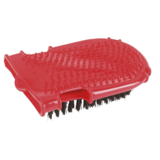 Рукавичка для миття й масажу коней, двостороння, червона, Covalliero