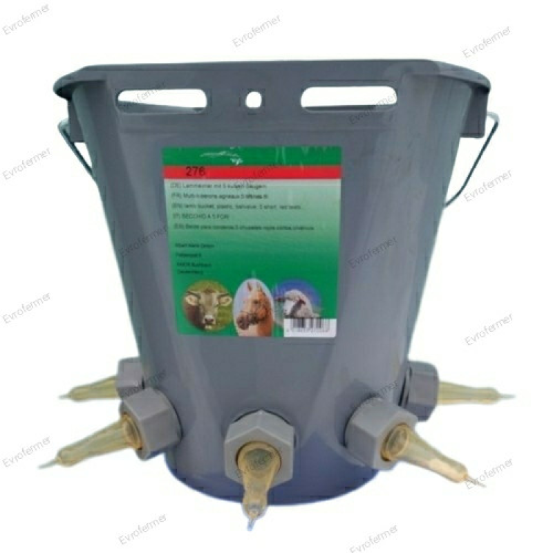 Відро на 5 сосок Anti-Vac для поні козенят і ягнят Відро на 5 сосок Anti-Vac для поні козенят і ягнят