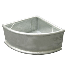 Оцинкована годівниця для коней кутова 35 л