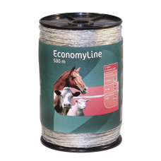 Шнур для електропастуха ECONOMY 500 м, 2х0.50 мм, 0,35 Ом Німеччина