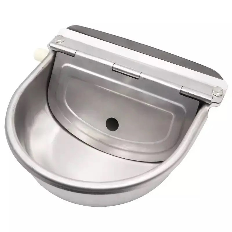 Поїльник поплавцевий для овець, дашок, телят (неіржавка сталь) з пластиковим клапаном, 3 л (54)