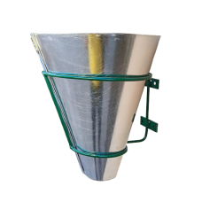 Конус для збою птиці оцикований метал + настінне кріплення