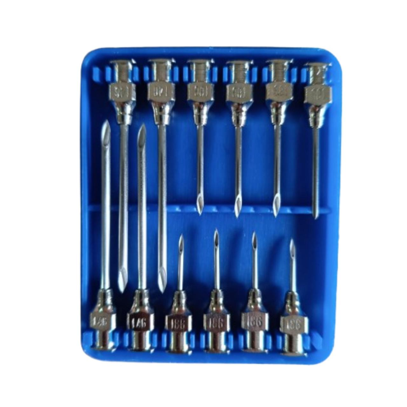 Голки багаторазові ветеринарні LL набір 12 шт/пак (1,2х13мм; 1,6х20мм; 1,6х40мм; 2,0х40мм)