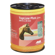 Стрічка для електропастуха TopLine Plus 200 м, 20 мм, 5 жил, 0,374 Ом Німеччина