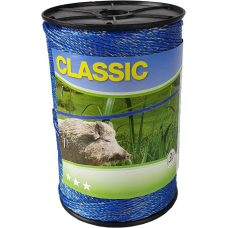 Шнур для електропастуха CLASSIC WILD HOG 500 м синій, 6x0.20 мм, 3,87 Ом Німеччина