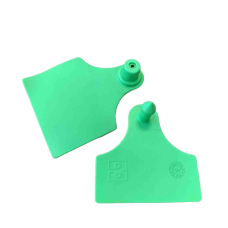 Вушна бирка ZORYA ANIMAL ID 61х78 мм. для ідентифікації КРС зелена