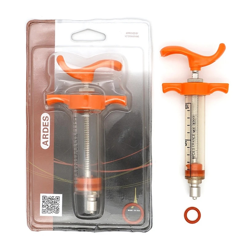 Ветеринарний багаторазовий шприц 10 мл, Ardes Франція Ветеринарний багаторазовий шприц 10 мл, Ardes Франція