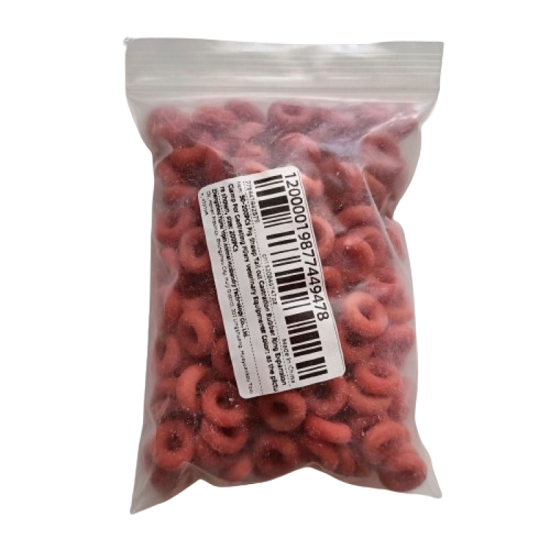 Гумові кільця для безкровної кастрації, знешкодження, видалення хвостів у овець, коз, поросять 200 шт./уп Гумові кільця для безкровної кастрації, знешкодження, видалення хвостів у овець, коз, поросять 200 шт./уп