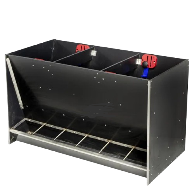 Двостороння бункерна годівниця для дорощування свиней до 120 гол