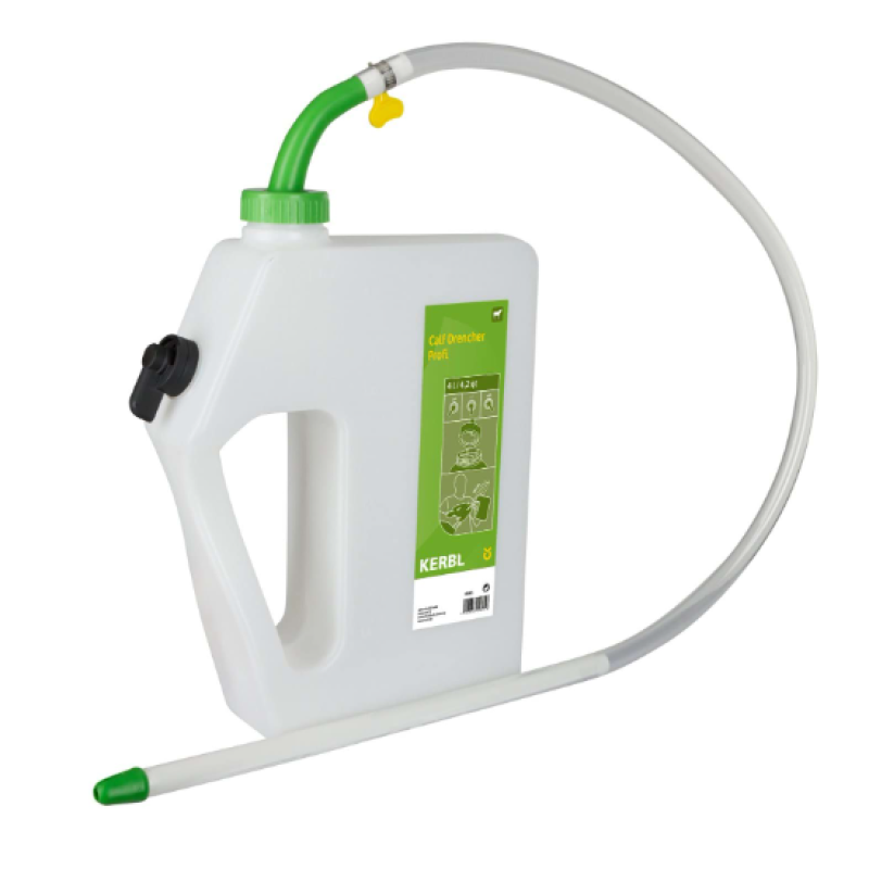 Дренчер 4 л для телят (з гнучким зондом для вливання молозива) Profi 105 см, Kerbl Німеччина