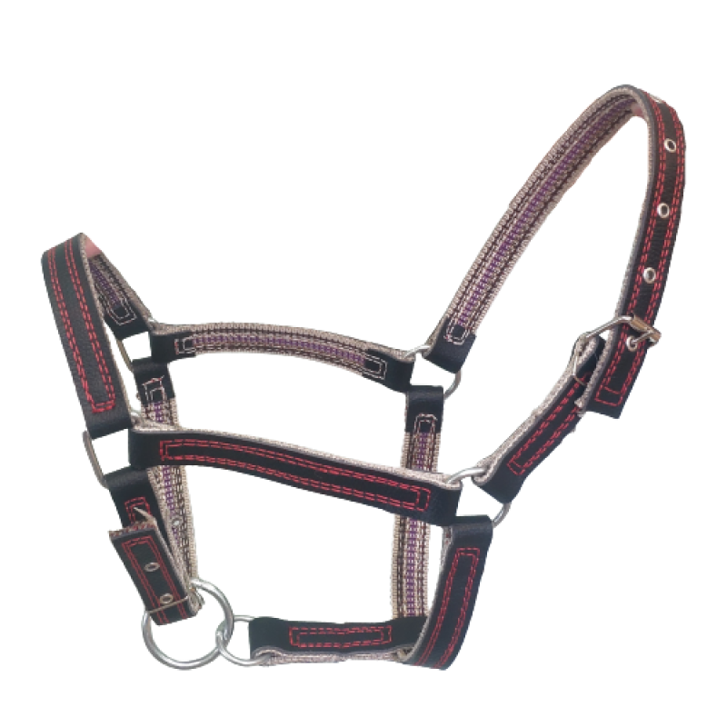 Шкіряний недоуздок для корів і молодих бичків (розмір 3) Шкіряний недоуздок для корів і молодих бичків (розмір 3)