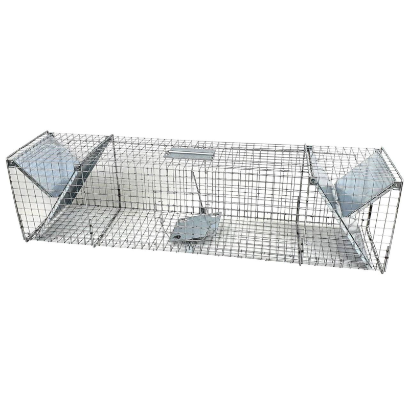 Живоловка для лисиць, видр, бобрів, куниць, тхорів і котів 122х29х31.5 см Живоловка для лисиць, видр, бобрів, куниць, тхорів і котів 122х29х31.5 см