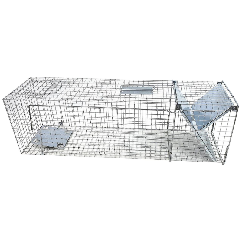 Живоловка для лисиць, видр, бобрів, куниць, тхорів і котів 102х29х31 см Живоловка для лисиць, видр, бобрів, куниць, тхорів і котів 102х29х31 см