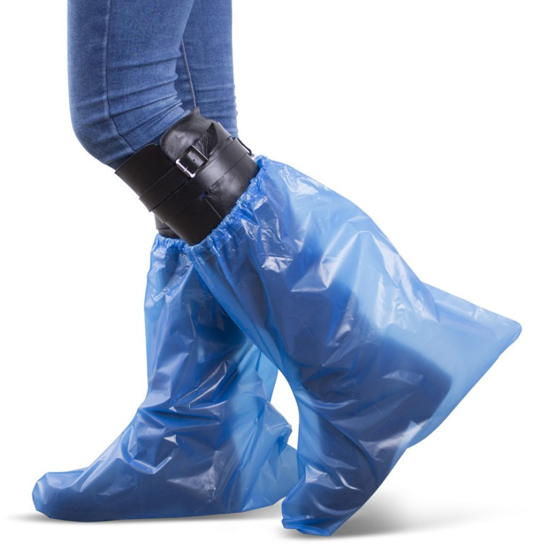 Бахіли високі одноразові поліетиленові, 25 пар/уп