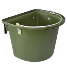 Відро для корму 12 л із настінним кріпленням колір зелений