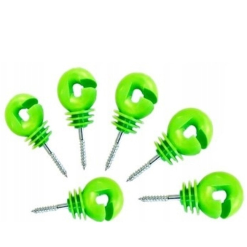 Ізолятор салатового кольору під дерев“яні стовпчики