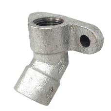 Чавунне кутове 45° кріплення для соскових поїлок з різьбою 1/2 дюйма