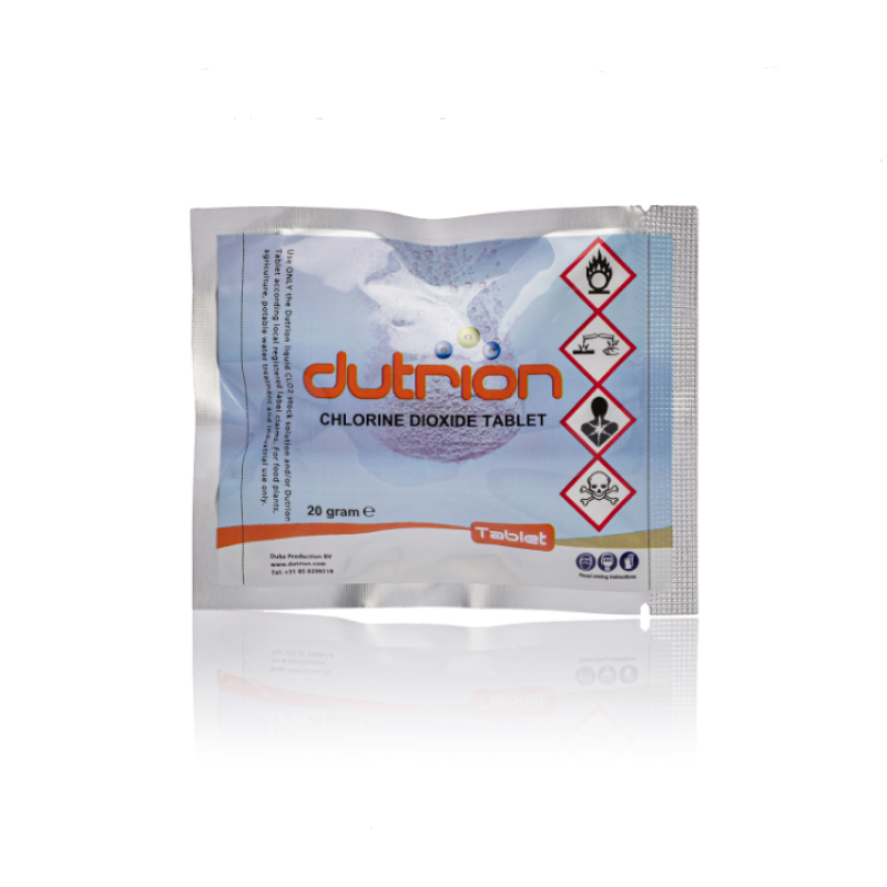 Дезінфікувальна таблетка діоксиду хлору Dutrion 20 г.
