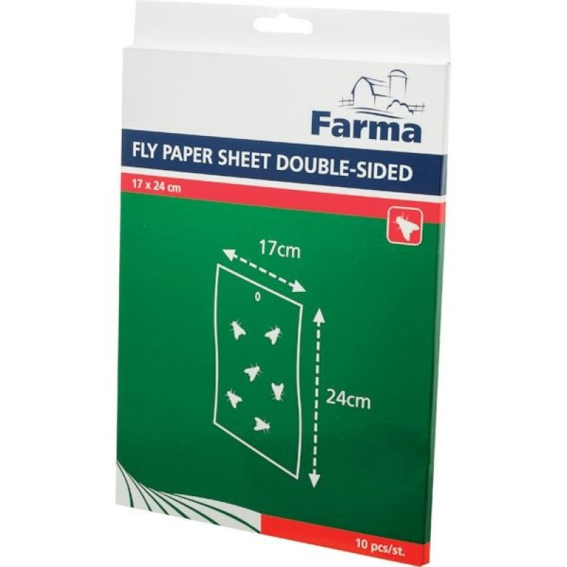 Липка стрічка для мух, 170 х 240 мм, 10 шт/пак