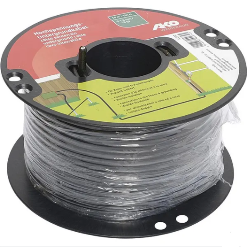 Кабель підземний високовольтний для електропастух, 1,6 мм, 50 м АКО Німеччина Кабель підземний високовольтний для електропастух, 1,6 мм, 50 м АКО Німеччина